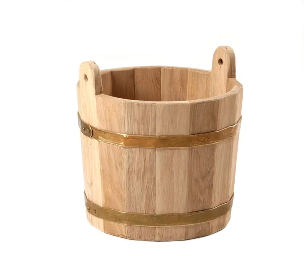 Wooden bucket — Stock Photo, Image