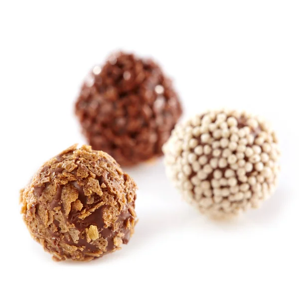 Čokoládové lanýže makro — Stock fotografie