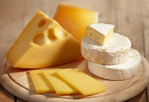 Various Types Cheese — Stock Photo, Image