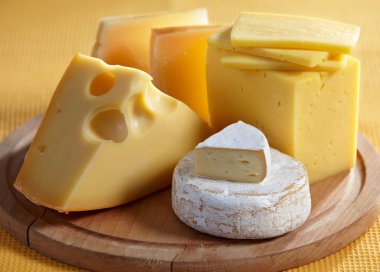 Various types of cheese clipart