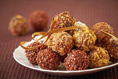 Chocolate truffles clipart