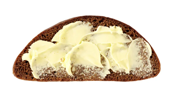 Brown bread with butter — Stock Photo, Image