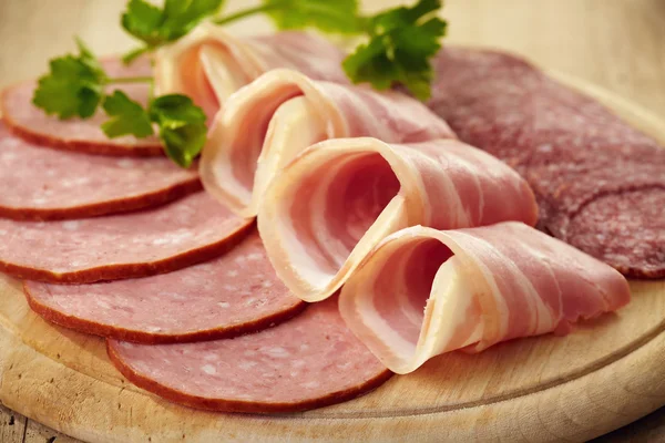 Salsichas de porco — Fotografia de Stock