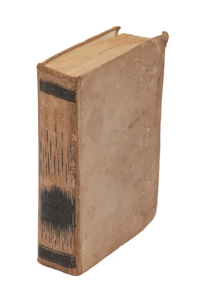 Antiguo libro en blanco aislado sobre blanco — Foto de Stock