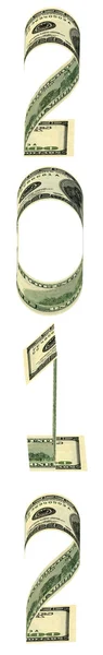 Inskriptionen 2012 av sedlar — Stockfoto