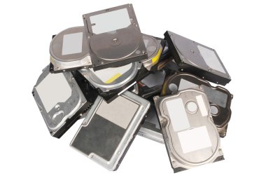 Big pile hard drives clipart