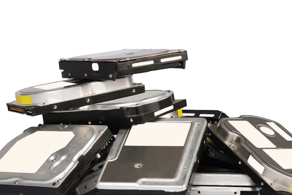 Grandes discos duros de pila — Foto de Stock