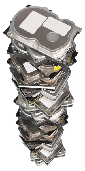 Büyük yığın sabit diskler — Stok fotoğraf