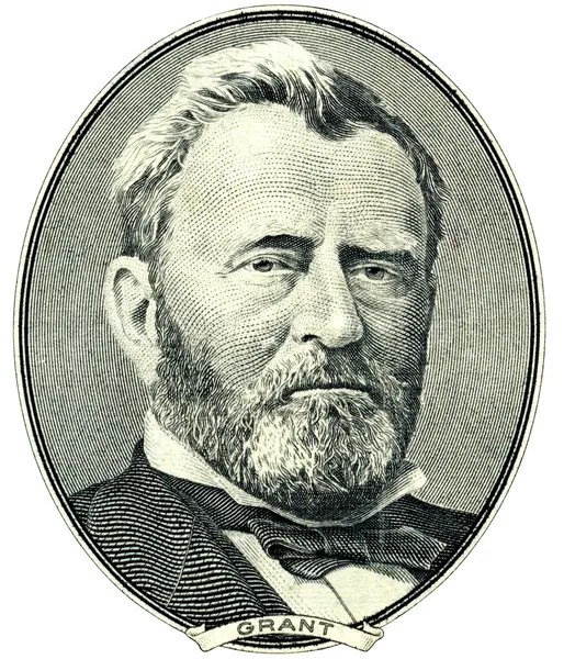 Ulysses s. grant portresi kesme — Stok fotoğraf