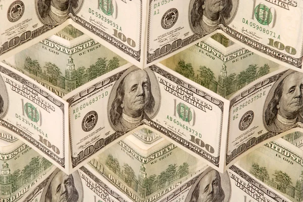Долларовый фон — стоковое фото