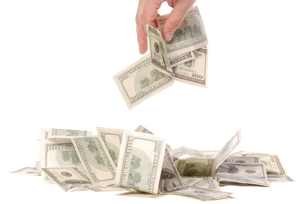 Hand and money — Stock Photo, Image