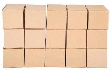 Cardboard boxes clipart