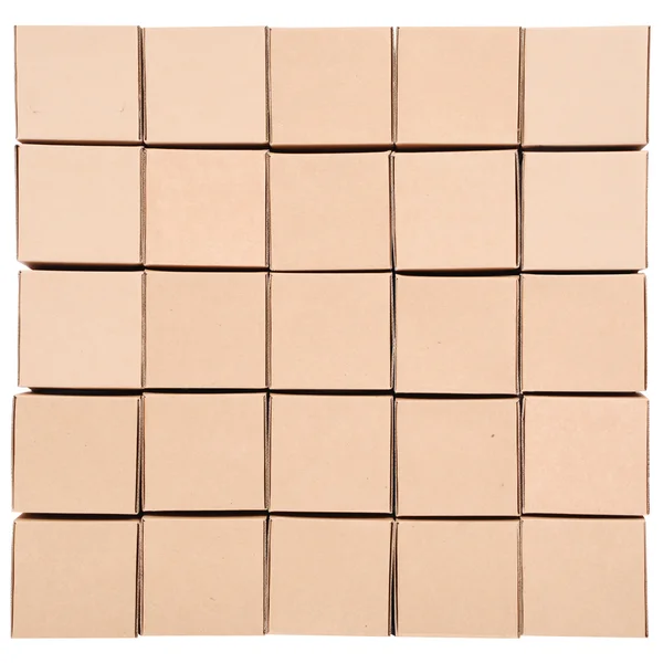 Cajas de cartón. Pirámide de cajas —  Fotos de Stock