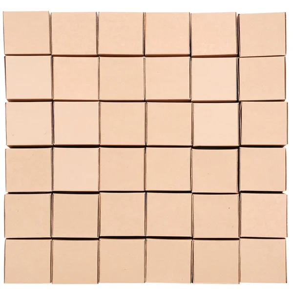 Kartony. piramidy z skrzynki — Zdjęcie stockowe