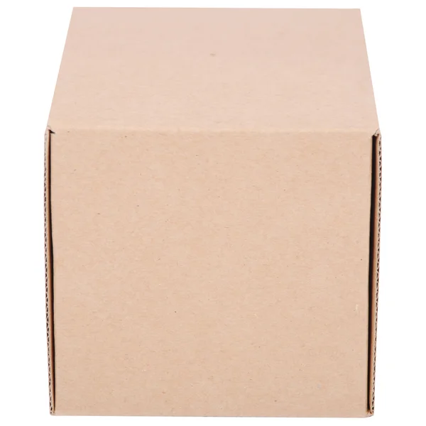 Zbliżenie jednego pudełka kartonowe — Zdjęcie stockowe