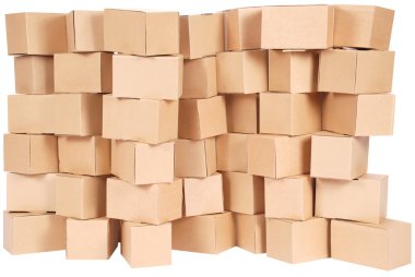 Stacked cardboard boxes clipart