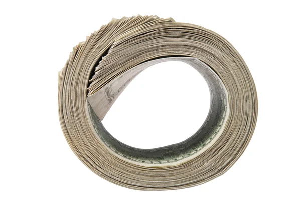 stock image Roll of dollar bills