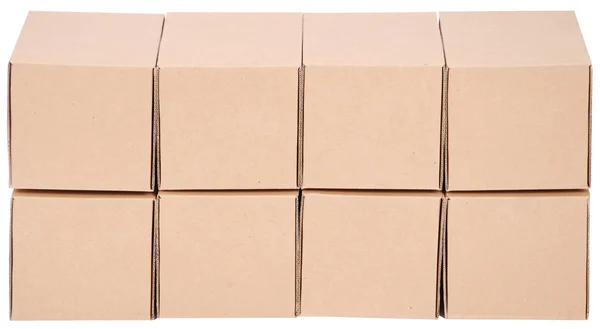 Cajas de cartón. Pirámide de cajas —  Fotos de Stock
