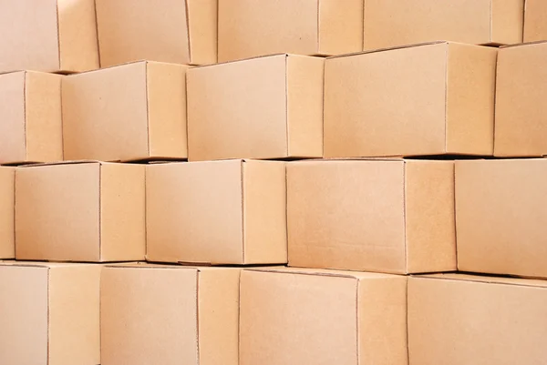 Tło kartonowe pudełka — Zdjęcie stockowe