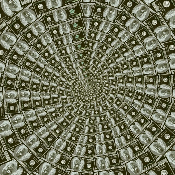 Κυκλική στολίδι 100 δολάρια — Φωτογραφία Αρχείου