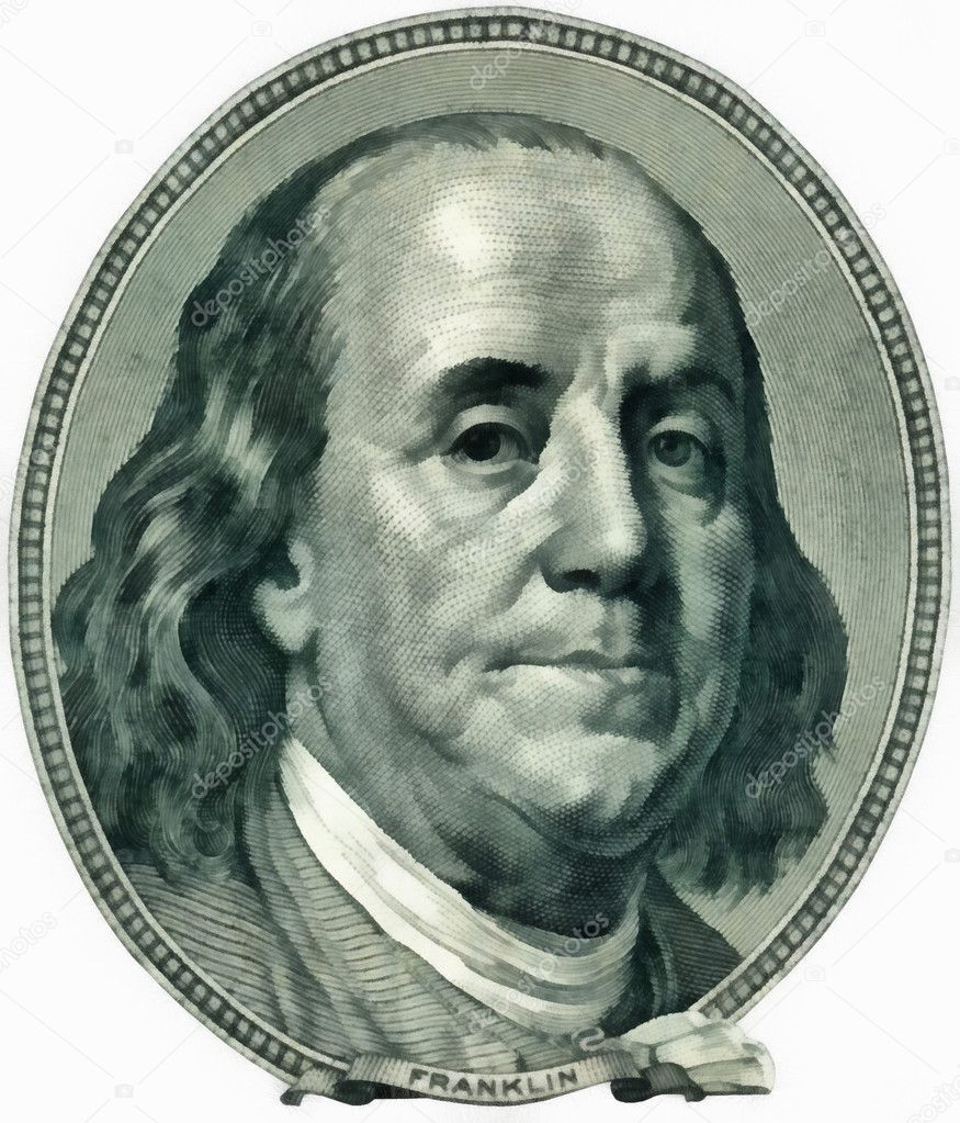 Franklin Benjamin portrait cutout