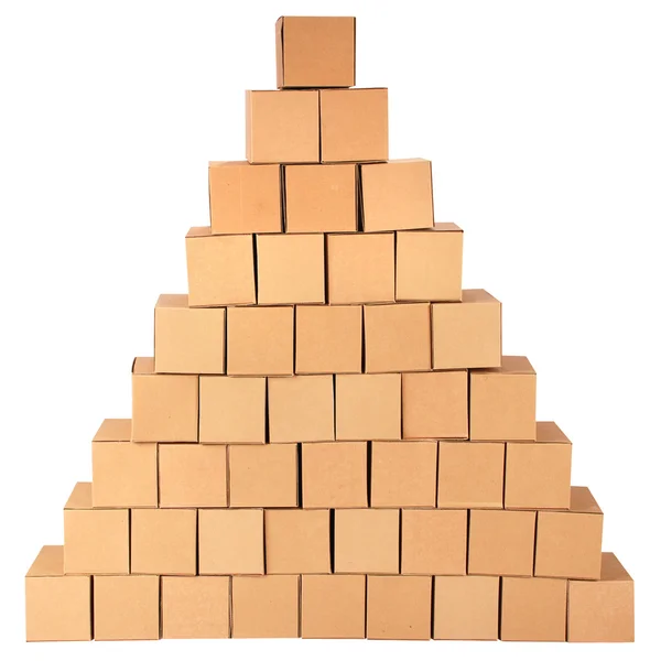Χαρτόνι boxes.pyramid από κουτιά — Φωτογραφία Αρχείου