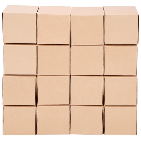 Scatole di cartone. Piramide da scatole — Foto Stock