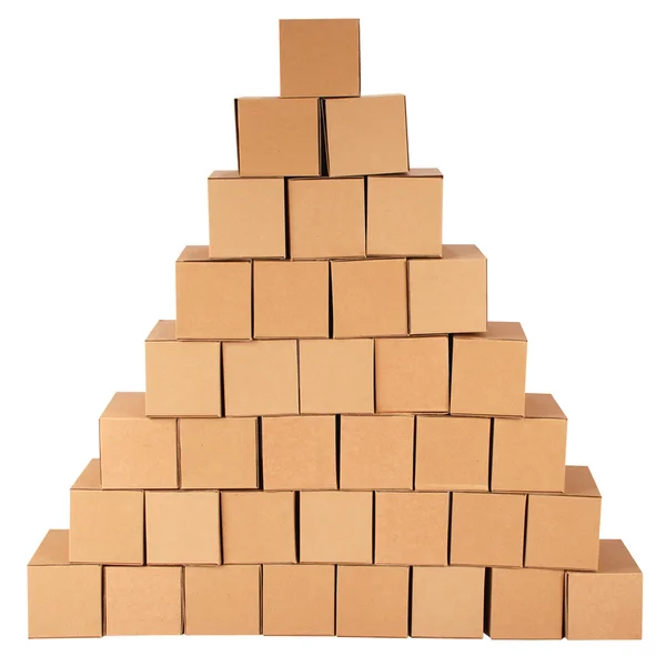 Karton boxes.pyramid dobozok — Stock Fotó