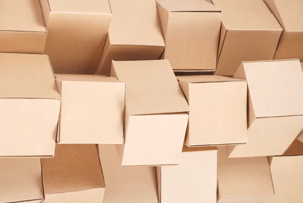 Tło kartonowe pudełka — Zdjęcie stockowe