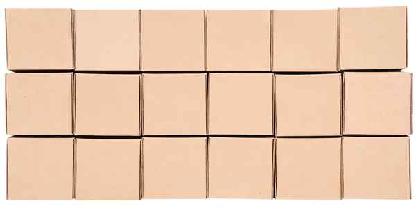 Des boîtes en carton. Pyramide des boîtes — Photo