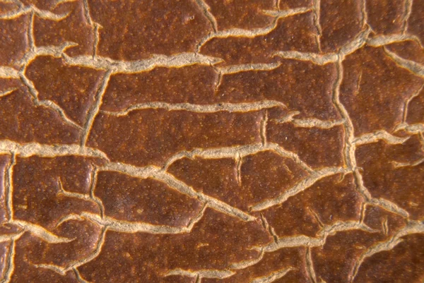 Cracky Gamla Bruna Texturer Närbild — Stockfoto