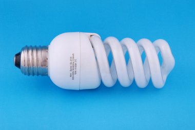 Compact Fluorescent Light Bulb. clipart