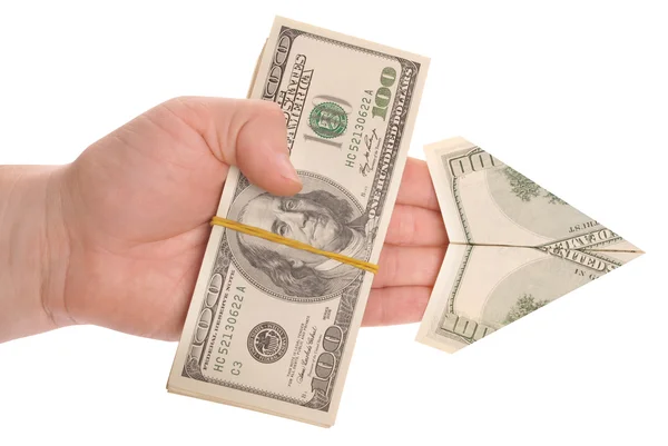Pilen i en handgjord dollar — Stockfoto