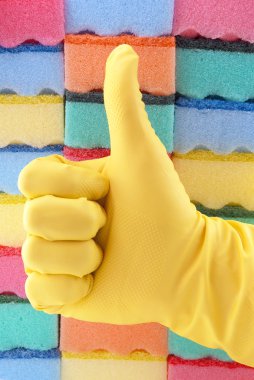 Sarı lastik eldiven