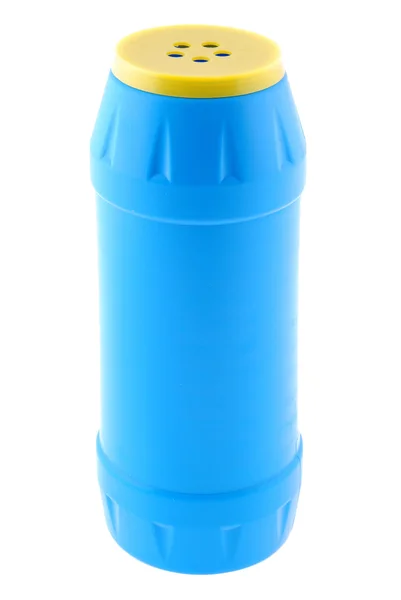 Temiz bir koyu mavi şişe — Stok fotoğraf
