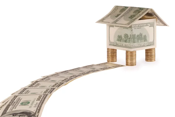 It is dear from dollars approaches to the house — Stock Photo, Image