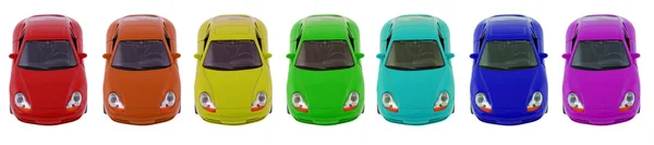 Multi gekleurde auto — Stockfoto