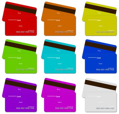 renkli kredi kartları