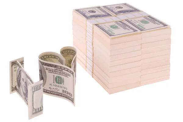 Konceptuální obrazy "Miluji peníze" — Stock fotografie
