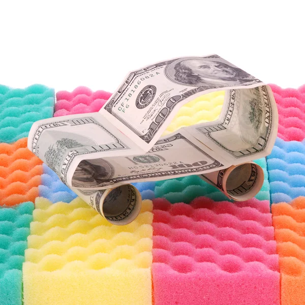 Car wash costs money — Stock Photo, Image