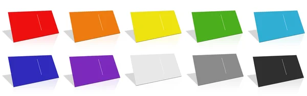 Χρωματιστά επαγγελματική κάρτα — Φωτογραφία Αρχείου