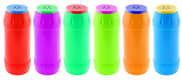 Bottiglia di sei colori — Foto Stock