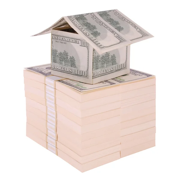 The house from dollars. — Stock Photo, Image