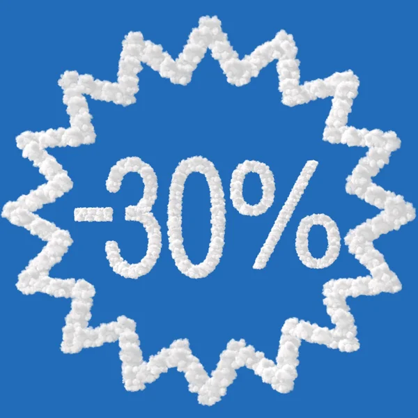 Rabatt - 30 procent — Stockfoto