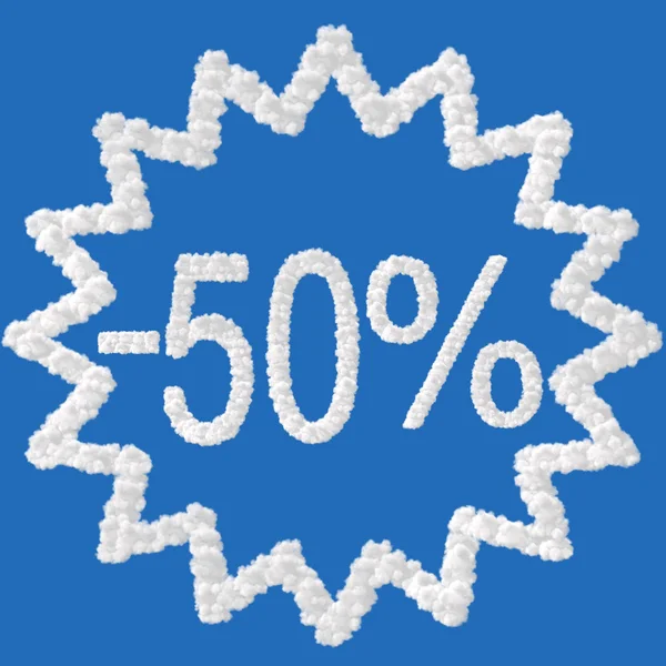 Rabatt - 50 Prozent — Stockfoto