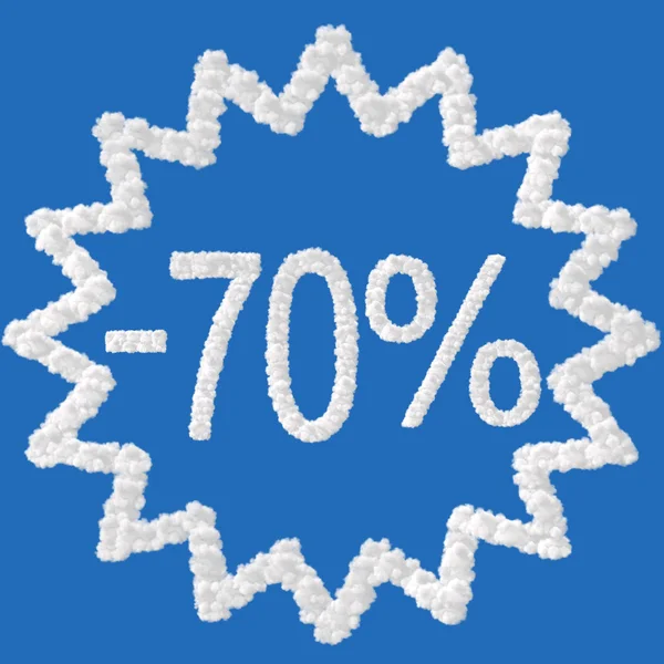 Desconto - 70 por cento — Fotografia de Stock