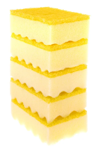 Cinco esponjas amarillas — Foto de Stock