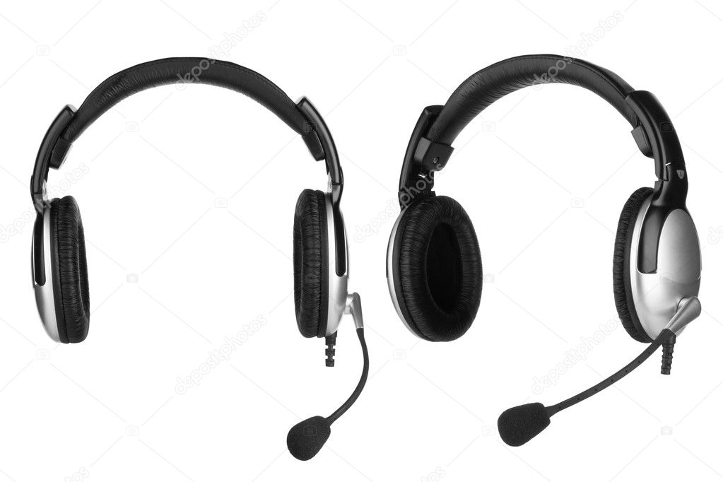 Headphones with a microphone