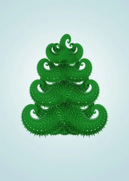 Abstract green christmas tree — Stock Photo, Image