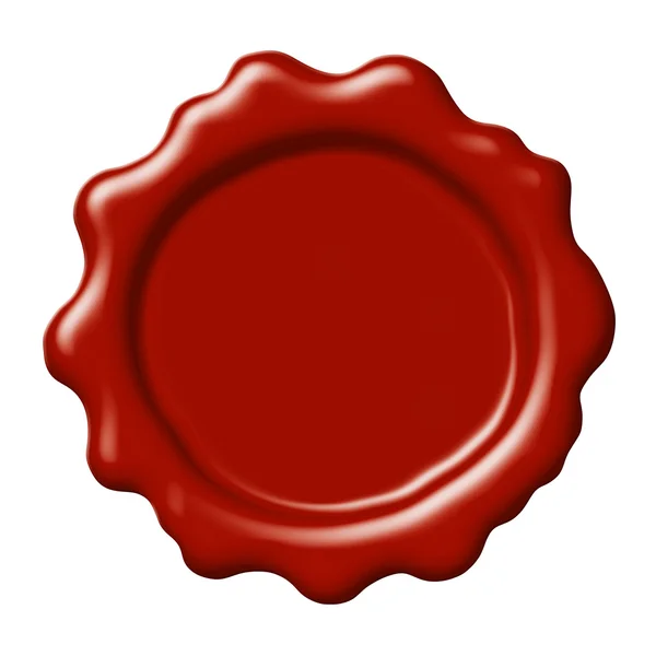 stock image Red wax seal